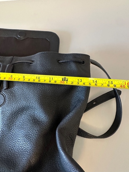 Marc Jacobs Drawstring Backpack in Black Pebbled Leather main image 4